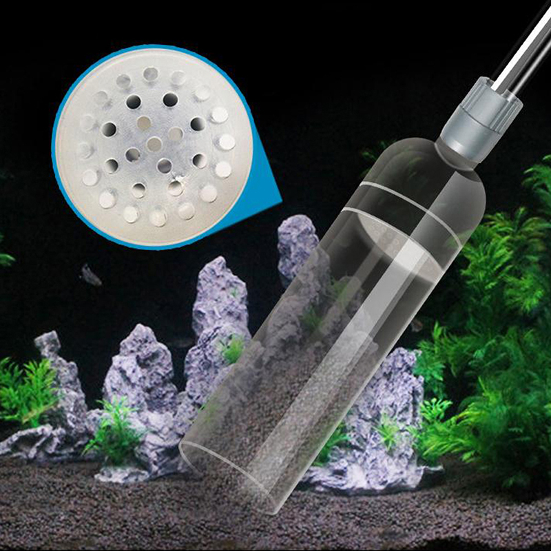 Gravel Vacuum Cleaner - 1 PC กึ่งอัตโนมัติ Aquarium ทําความสะอาดสูญญากาศเปลี่ยนน้ําเปลี่ยนกรวด Aquarium
