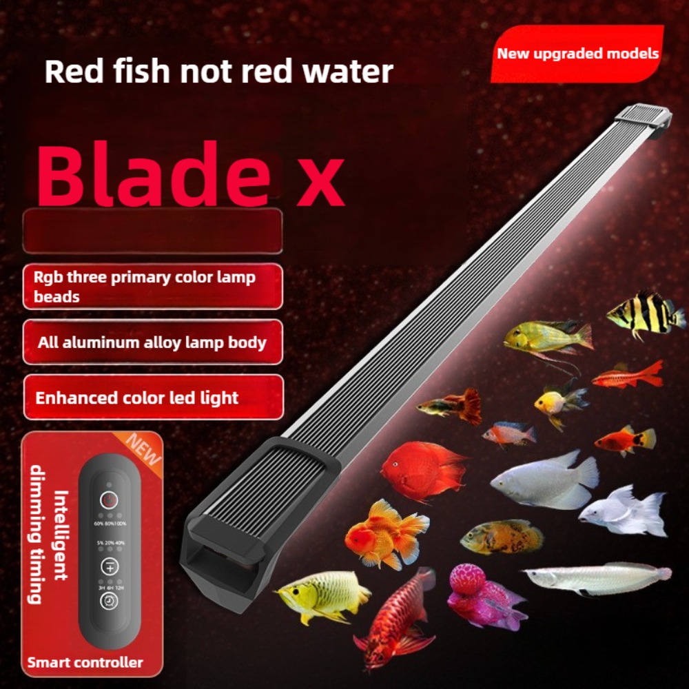 Aquarium Fish Parrot - ไฟ LED สำหรับตู้ปลา, ไฟตู้ปลาปรับความสว่างได้, ไฟสำหรับปลาอะโรวาน่า, ไฟสำหรับทำสีตัวปลา,