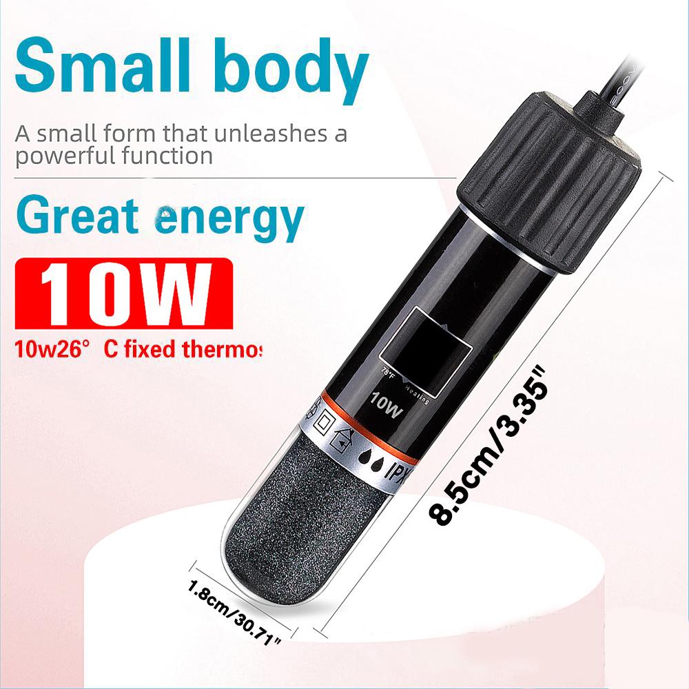 Aquarium Heater Submersible - แท่งทำความร้อนตู้ปลาขนาดเล็กแบบ USB สำหรับตู้ปลาขนาดเล็ก 26 ° เครื่องทำความร้อนตู้ปลาแบบจุ่มใต้น้ำ