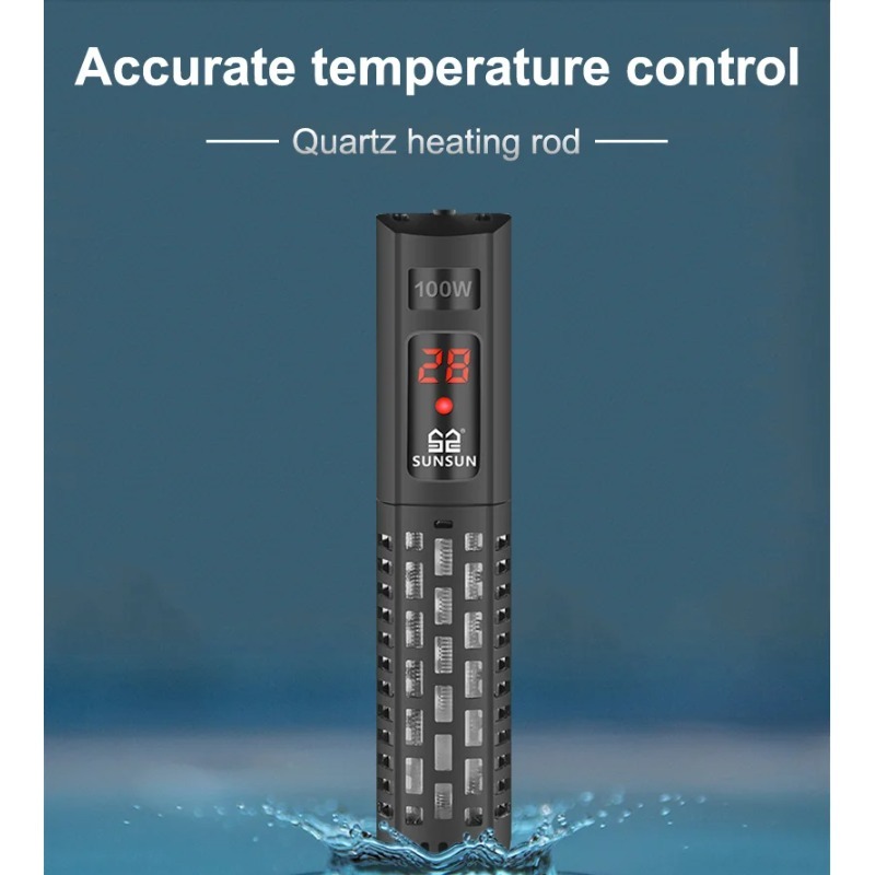 Aquarium Heater Submersible - เครื่องทำความร้อนใต้น้ำสำหรับตู้ปลา จอแสดงผล LCD แบบดิจิตอล ปรับอุณหภูมิได้ แท่งทำความร้อนควบคุมอุณหภูมิคงที่