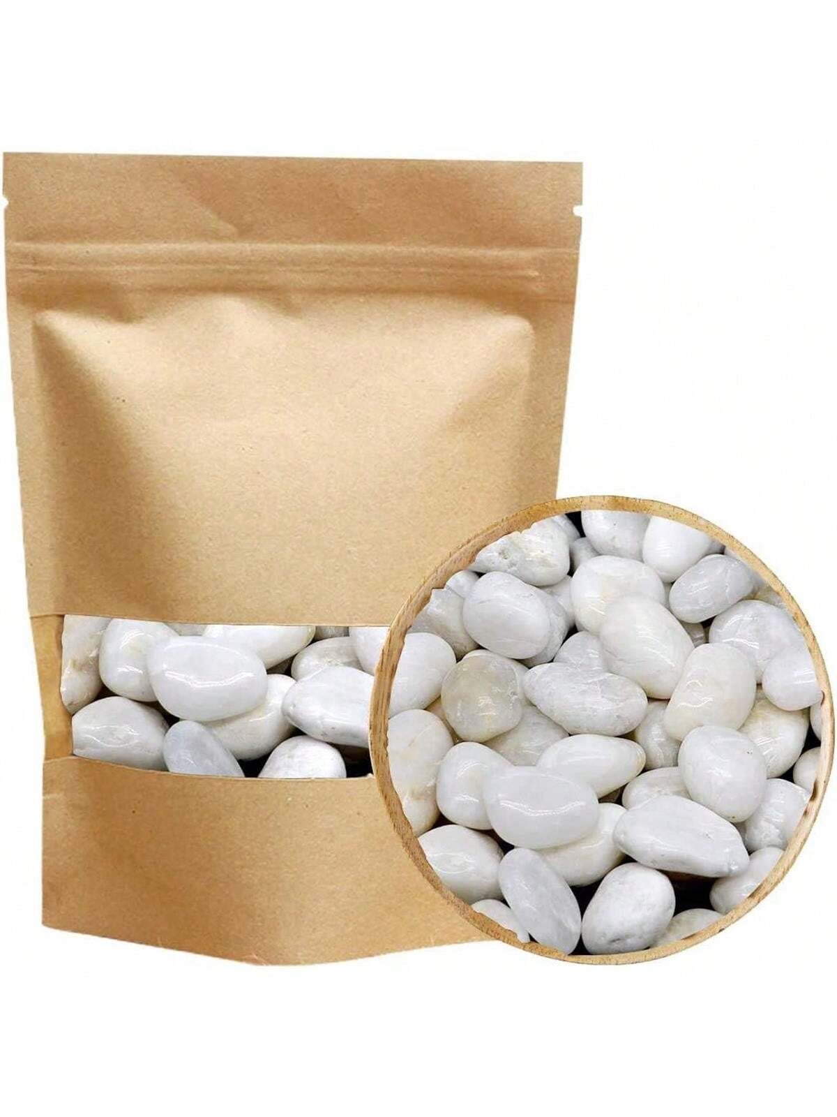 Aquarium Decoration Rock - River Rocks ตกแต่งประดับสีขาว Pebbles หินขนาดใหญ่ธรรมชาติตกแต่งขัด River