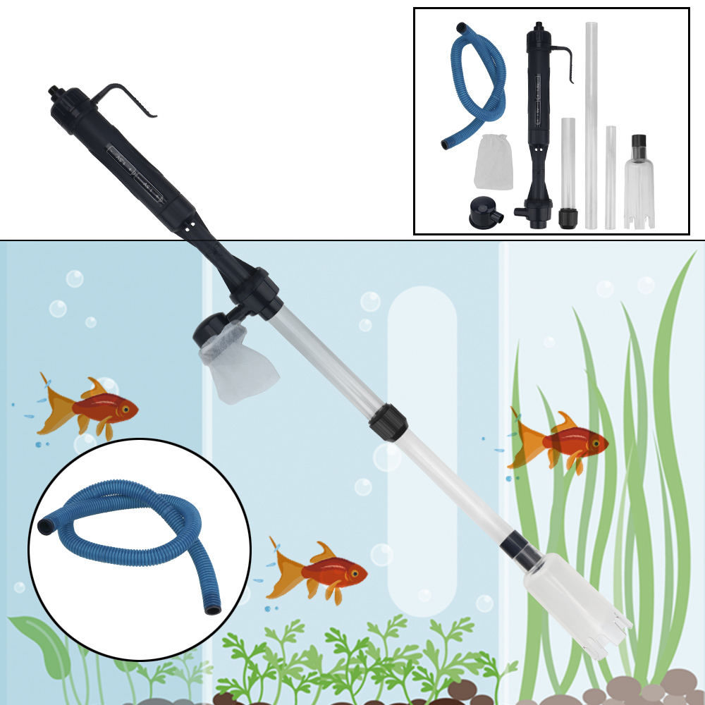 Gravel Vacuum Cleaner - ปั๊มเปลี่ยนน้ำไฟฟ้า เครื่องทำความสะอาดกรวด อุปกรณ์ทำความสะอาดตู้ปลา ท่อดูดเปลี่ยนน้ำ กำจัดของเสีย ตัวกรองน้ำ