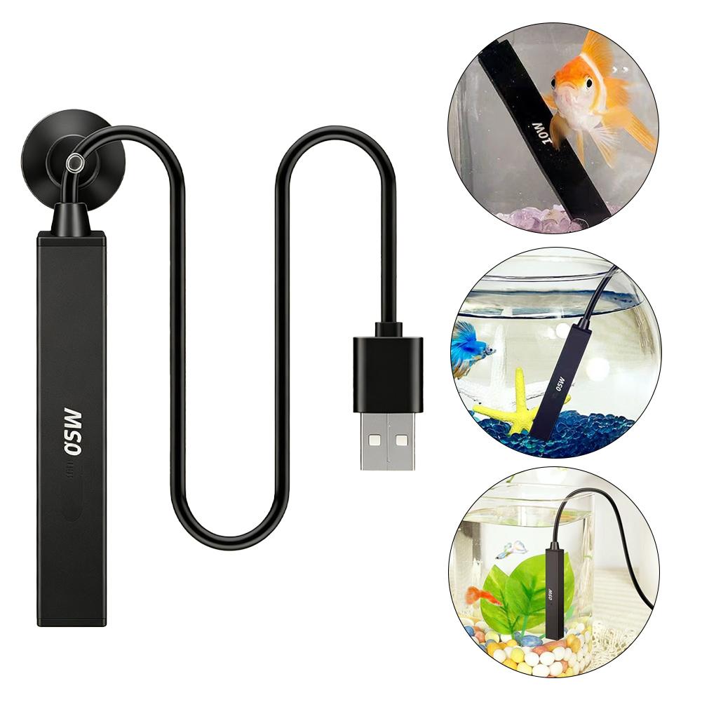 Aquarium Fish Small - ฮีตเตอร์ตู้ปลาขนาดเล็กแบบมินิ USB 5V แท่งทำความร้อนอุณหภูมิคงที่อัตโนมัติ สำหรับตู้ปลาขนาดเล็ก ชามปลาเบต้า