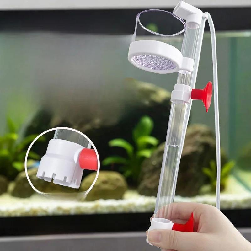 Gravel Vacuum Cleaner - เครื่องเก็บของเสียจากปลาในตู้ปลา เครื่องทำความสะอาดกากด้านล่างตู้ปลา ระบบกรองน้ำหมุนเวียน เครื่องดูดกรวดแบบไซฟอน อุปกรณ์แยกและทำความสะอาด