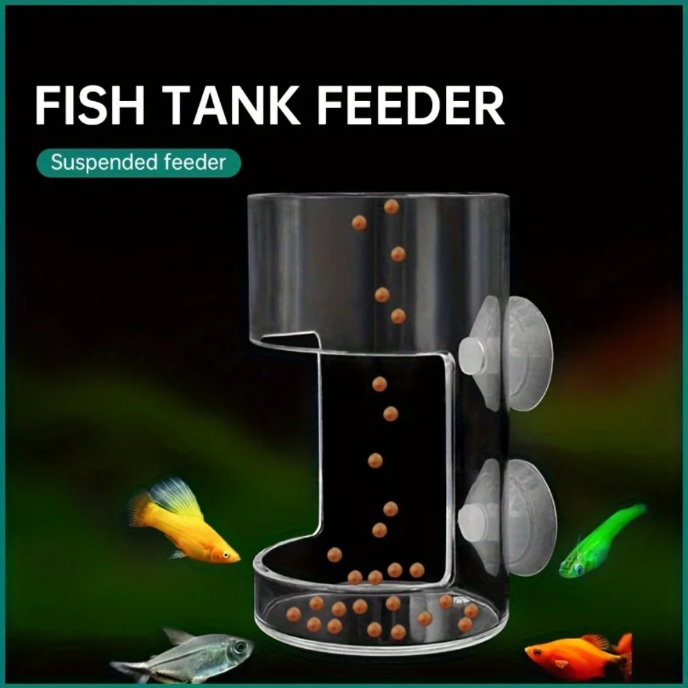 Aquarium Fish Medicine - วงแหวนป้อนอาหารกันลื่นสำหรับตู้ปลา - อุปกรณ์ให้อาหารปลาที่จำเป็น ถาดป้อนอาหารลอยน้ำ รูปทรงสี่เหลี่ยม/วงกลม สำหรับตู้ปลา