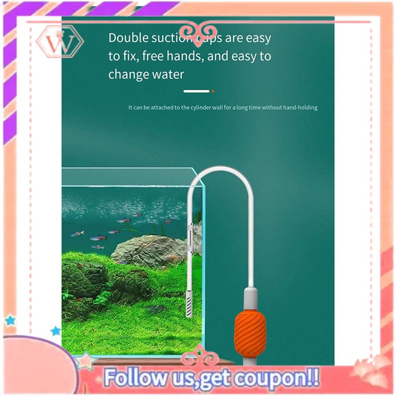 Gravel Vacuum Cleaner - เครื่องทําความสะอาดกรวดสูญญากาศสําหรับตู้ปลาที่ได้รับการอัพเกรด, เครื่องเปลี่ยนน้ําแบบแมนนวล, เครื่องเปลี่ยนน้ําในตู้ปลาสําหรับการเปลี่ยนน้ําและการล้างทราย