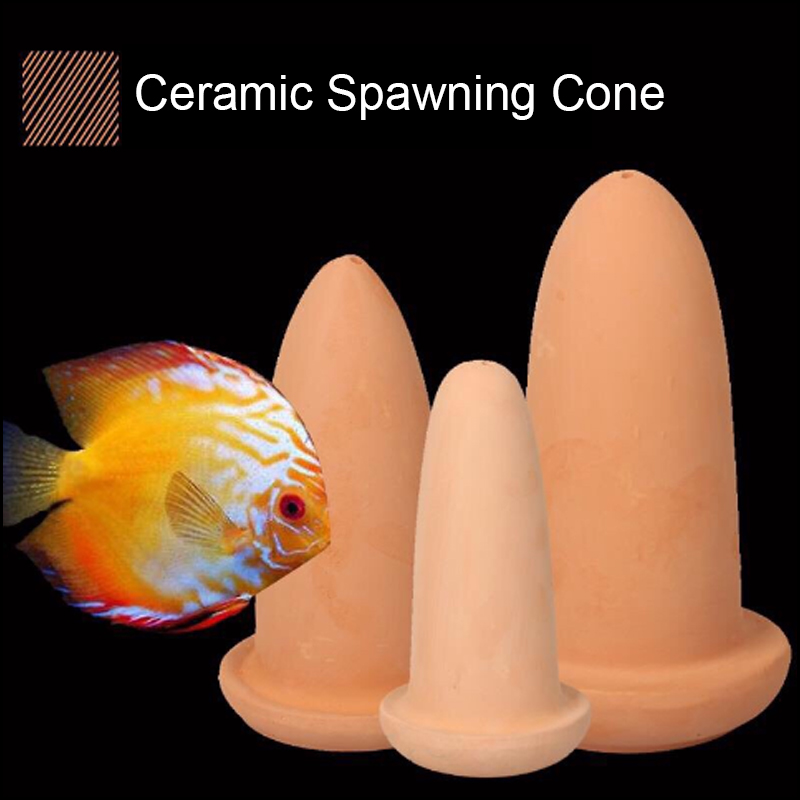 Aquarium Fish Hiding Places - กรวยพันธุ์วางไข่เซรามิกสําหรับปลาแผ่นดิสก์และถ้ํากรวยเลี้ยงปลานางฟ้า