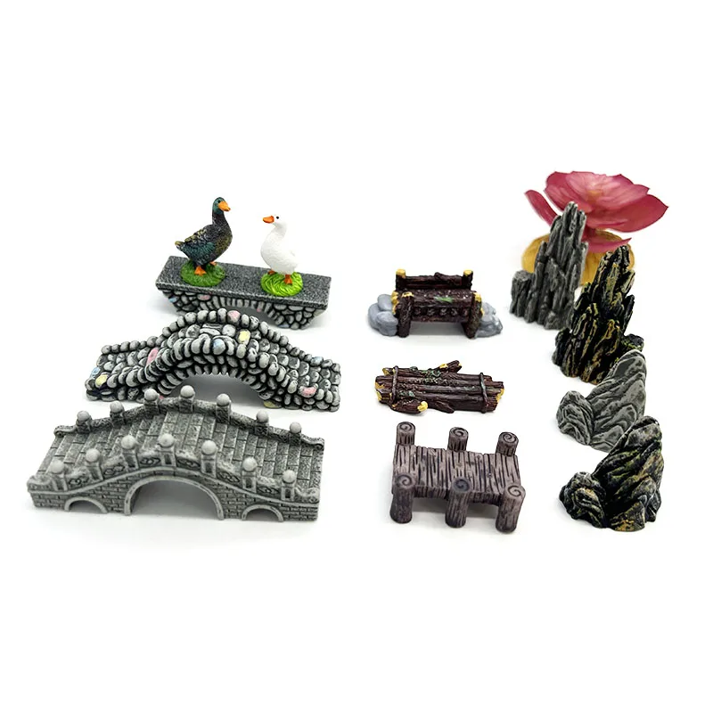 อุปกรณ์ตกแต่งตู้ปลาขนาดเล็กทำจ - Aquarium Fish Bridge บทวิจารณ์และราคา