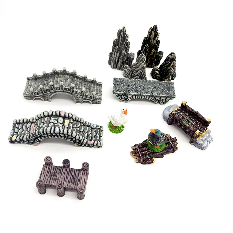 อุปกรณ์ตกแต่งตู้ปลาขนาดเล็กทำจ - Aquarium Fish Bridge บทวิจารณ์และราคา
