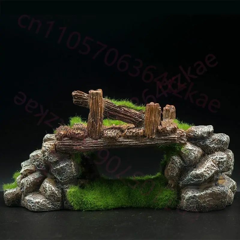 ของตกแต่งตู้ปลาแบบสร้างสรรค์ ท - Aquarium Fish Bridge บทวิจารณ์และราคา