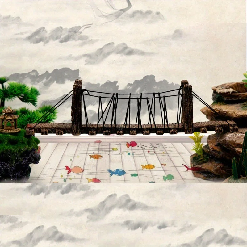 1 ชิ้น ของตกแต่งตู้ปลา บ้านพร้ - Aquarium Fish Bridge บทวิจารณ์และราคา