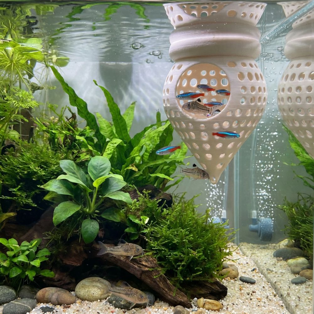ที่นอนปลาแบบลอยน้ำพิมพ์ 3 มิติ - Aquarium Fish Hiding Places บทวิจารณ์และราคา