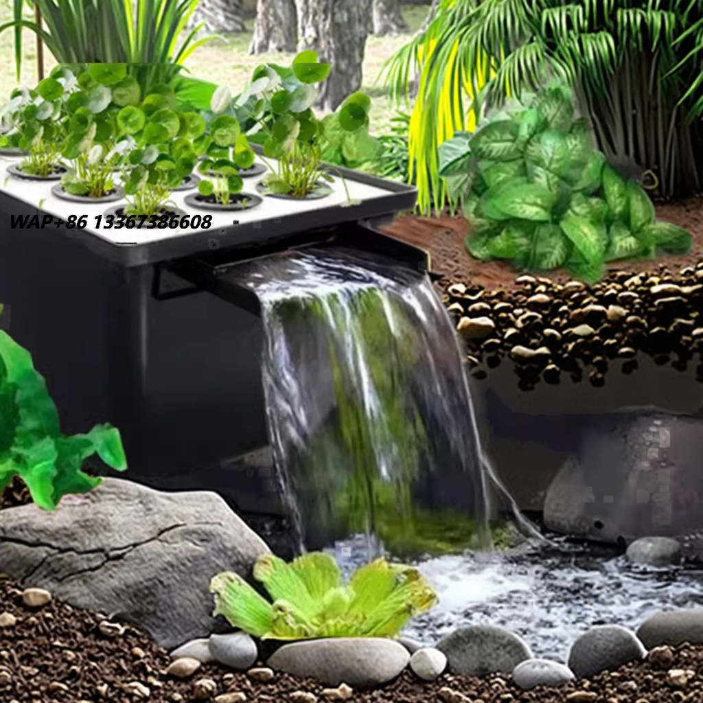 ระบบกรองน้ำตกสำหรับบ่อปลาในสวน - Aquarium Fish In Pond บทวิจารณ์และราคา