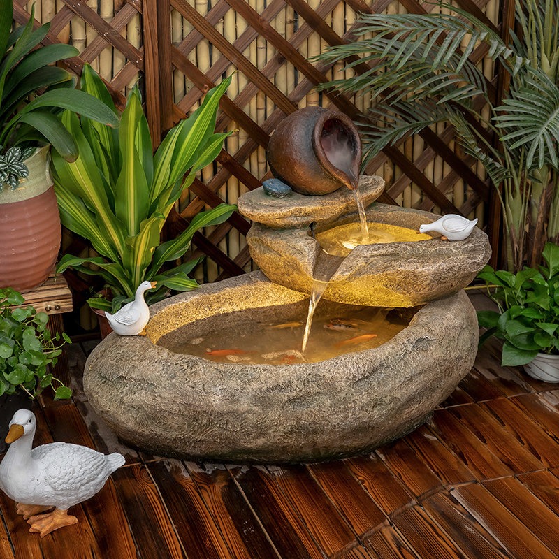 น้ำพุตกแต่งสวน ระเบียง บ่อปลา  - Aquarium Fish In Pond บทวิจารณ์และราคา