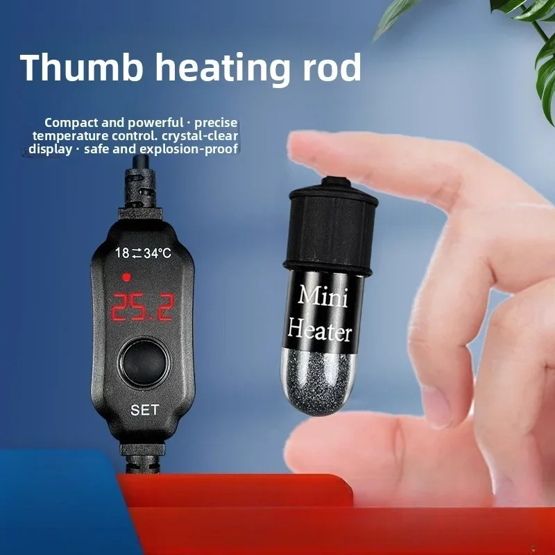 แท่งทำความร้อนตู้ปลาขนาดเล็กแบ - Aquarium Heater Submersible บทวิจารณ์และราคา