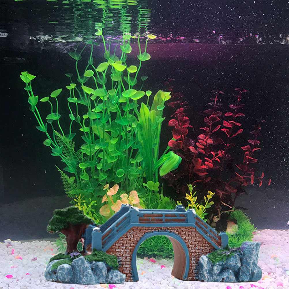 สะพานเรซิ่นตกแต่งตู้ปลา ของตกแ - Aquarium Fish Bridge บทวิจารณ์และราคา