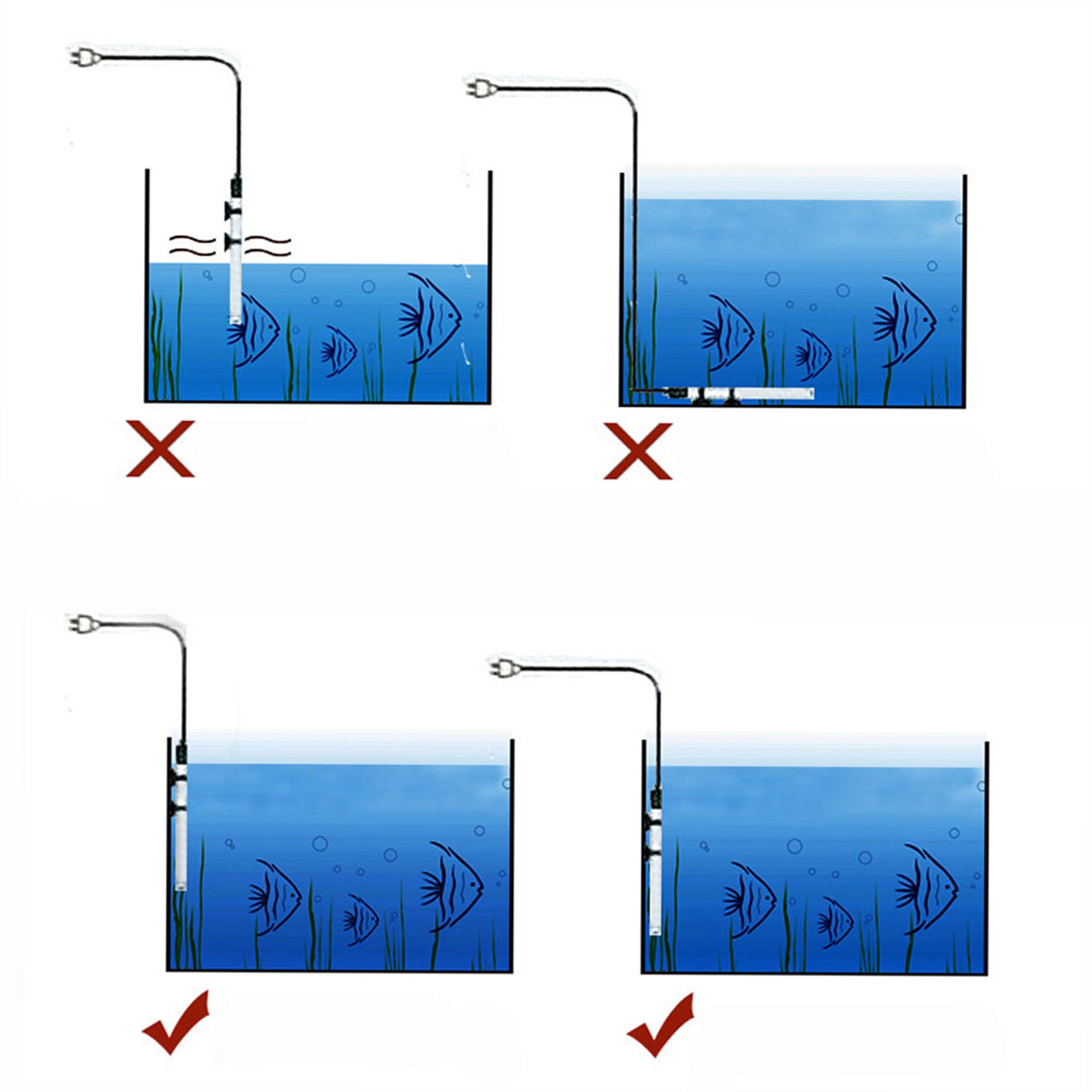 เครื่องทำความร้อนใต้น้ำสำหรับต - Aquarium Heater Submersible บทวิจารณ์และราคา