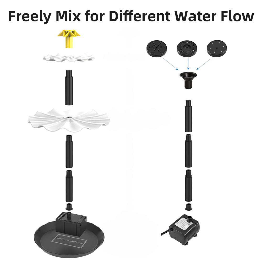 ปั๊มน้ำพุพลังงานแสงอาทิตย์สำหร - Aquarium Fish In Pond บทวิจารณ์และราคา