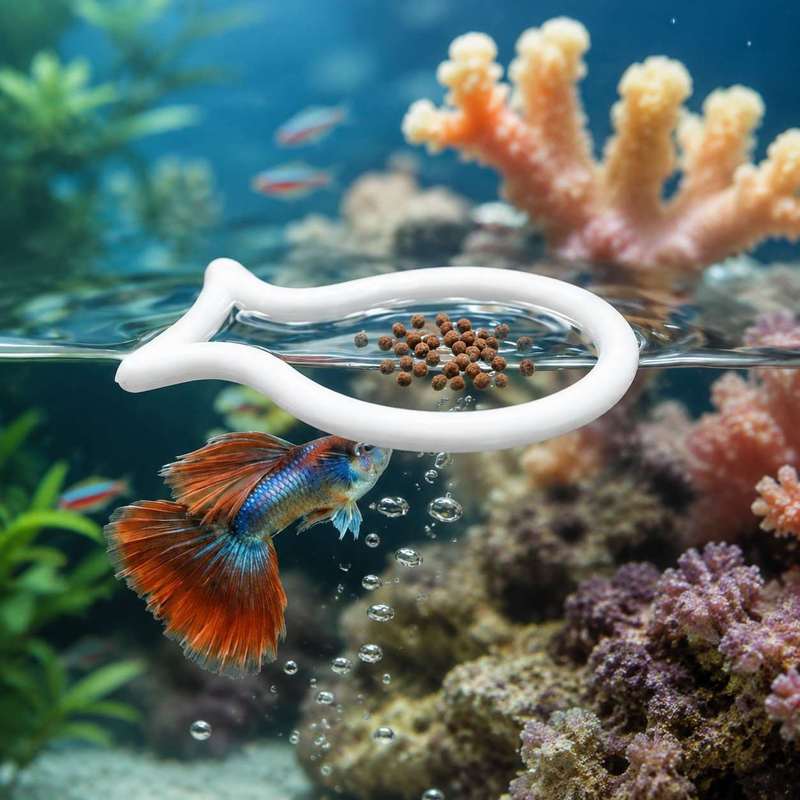 วงแหวนให้อาหารปลาแบบลอยน้ำรูปท - Aquarium Fish Medicine บทวิจารณ์และราคา