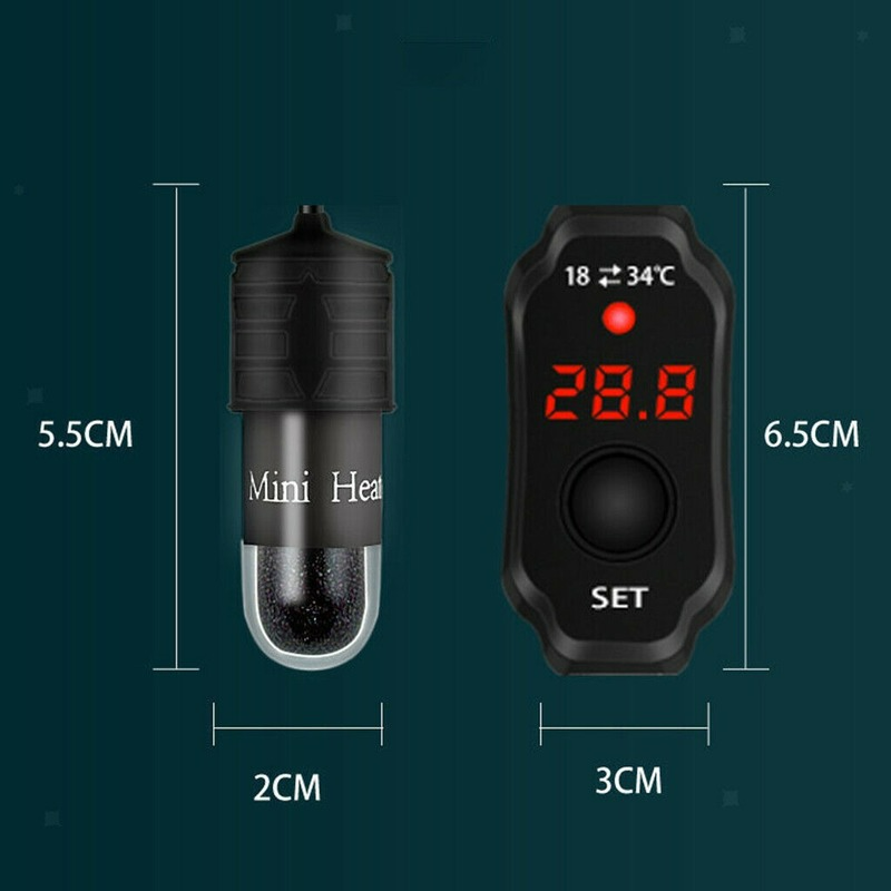Mini Aquarium Fish Tank เครื่อ - Aquarium Heater Submersible บทวิจารณ์และราคา
