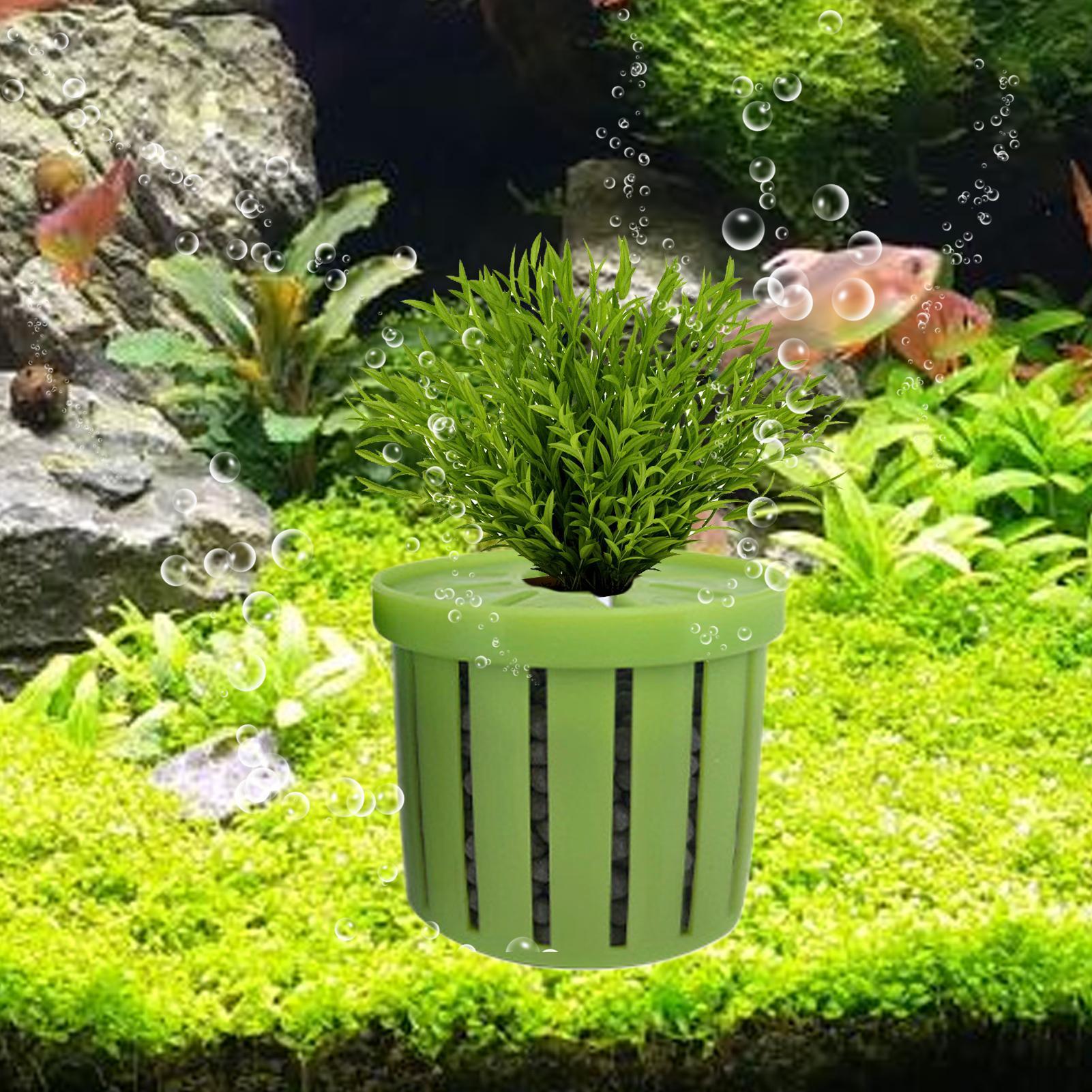 กระถางปลูกต้นไม้ในตู้ปลา 4 ชิ้ - Aquarium Fish Pot บทวิจารณ์และราคา