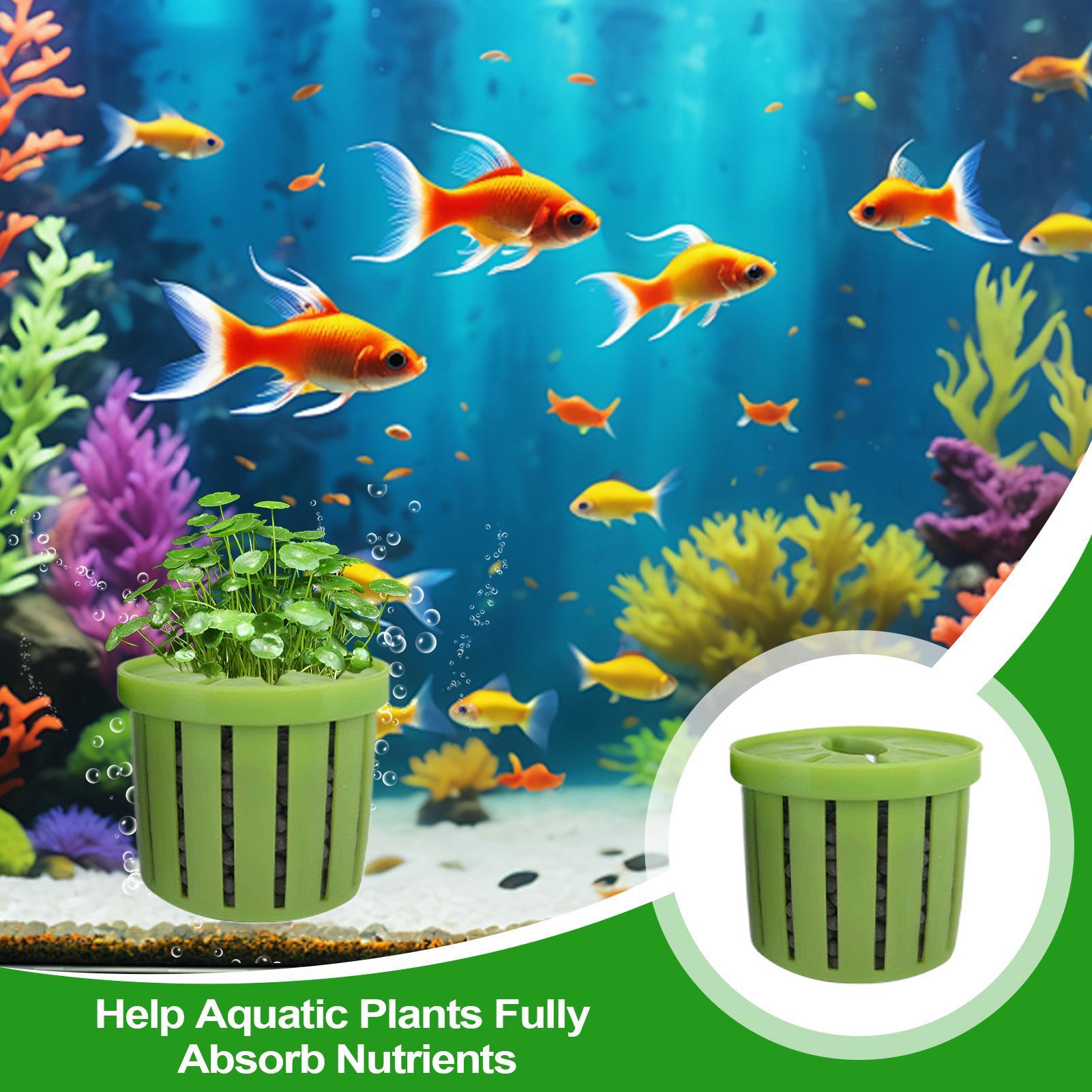 กระถางปลูกต้นไม้ในตู้ปลา 4 ชิ้ - Aquarium Fish Pot บทวิจารณ์และราคา