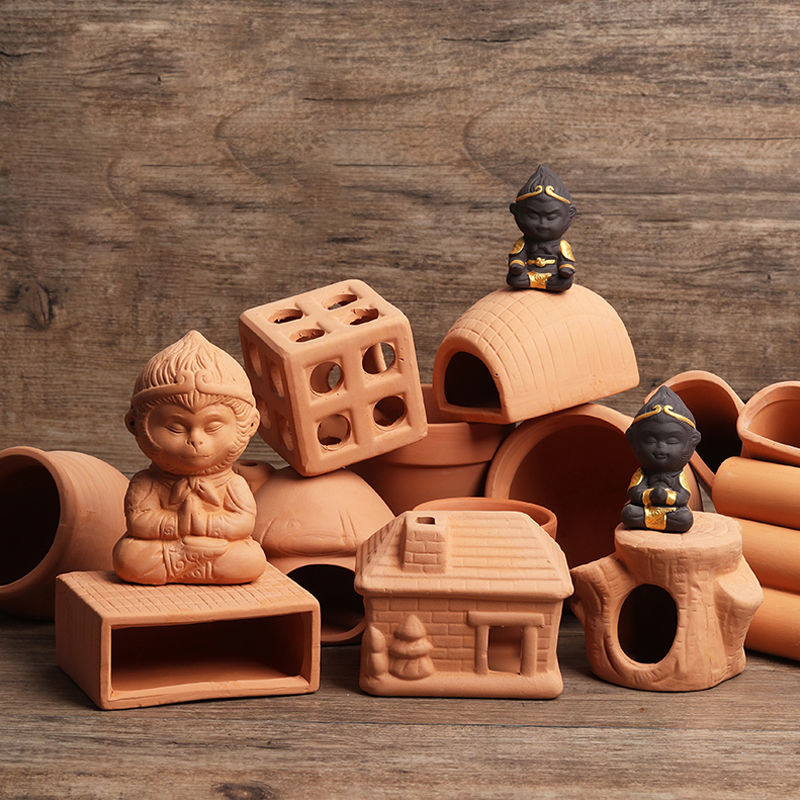 Aquarium Mini เซรามิคถังปลากุ้ - Aquarium Fish Hiding Places บทวิจารณ์และราคา