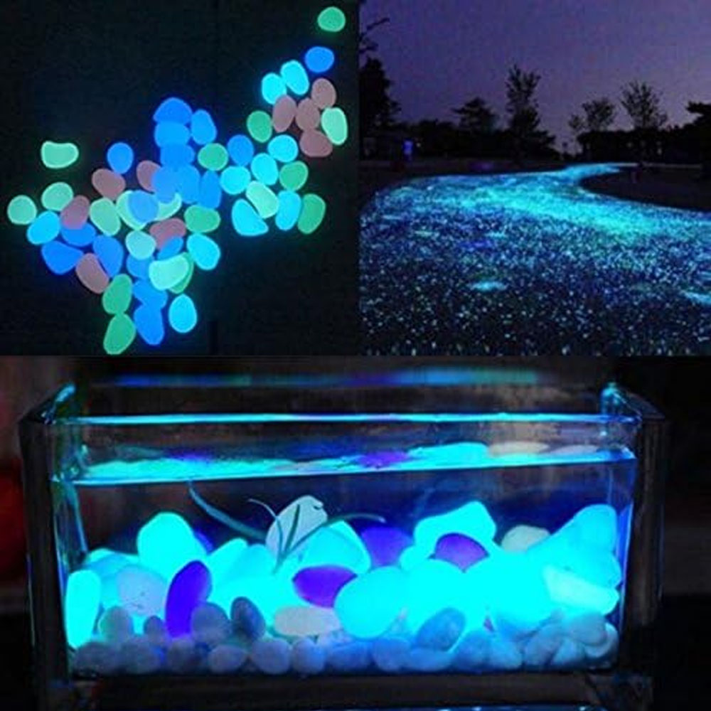ถังปลา Rocks Glow Blue Pebbles - Aquarium Fish Buy บทวิจารณ์และราคา