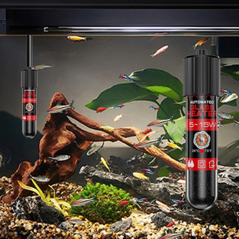 5/10/15W เครื่องทำความร้อนแบบจ - Aquarium Heater Submersible บทวิจารณ์และราคา
