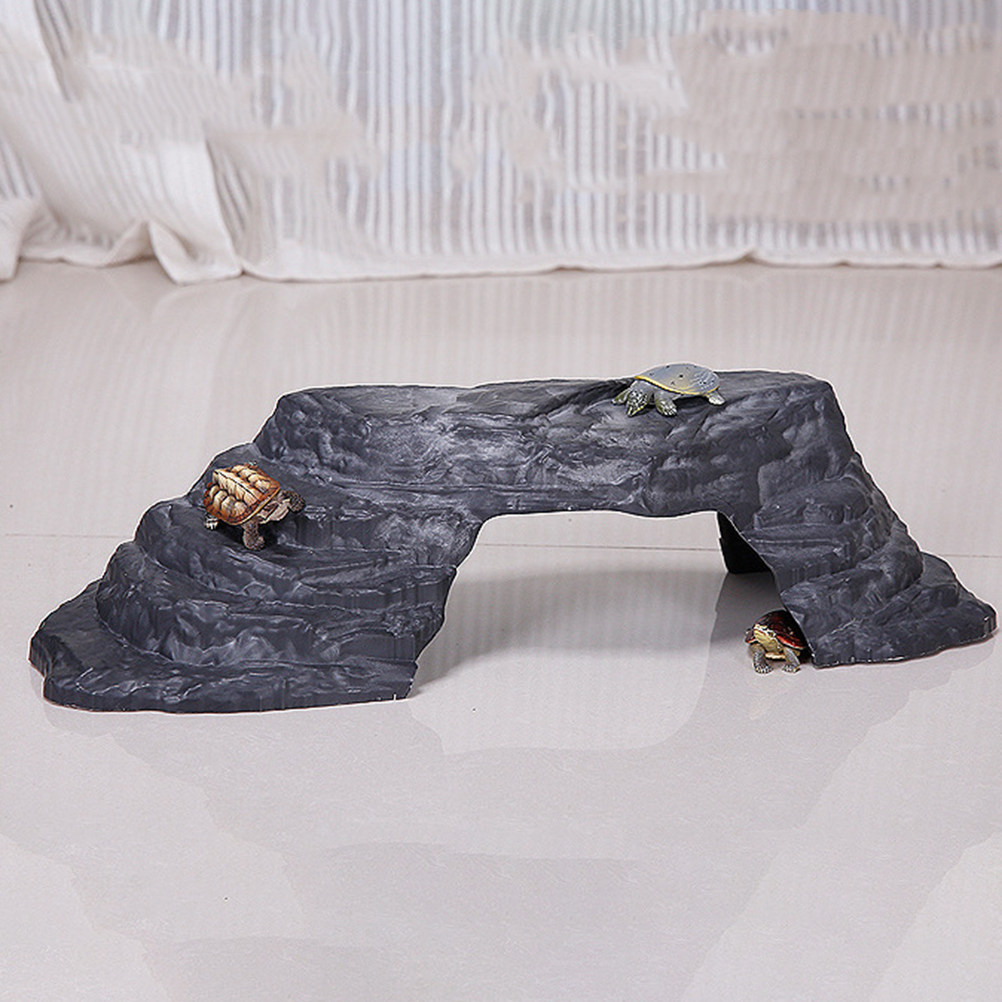 แท่นอาบแดดเต่าเลียนแบบหินขนาดใ - Aquarium Fish Bridge บทวิจารณ์และราคา