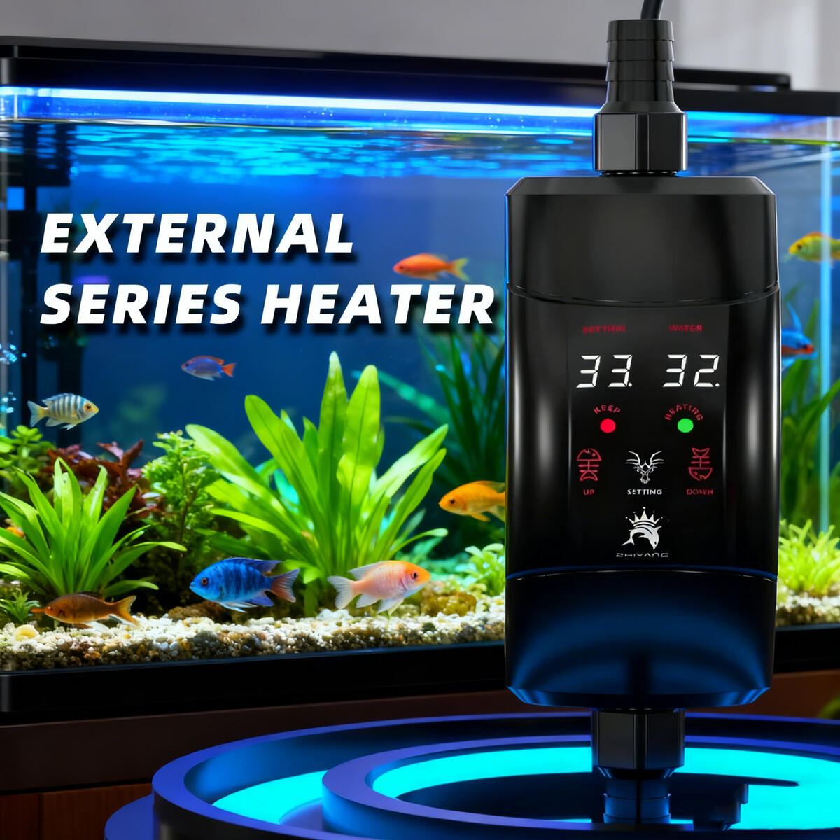 แท่งทําความร้อนภายนอก 300W -12 - Aquarium Heater Submersible บทวิจารณ์และราคา