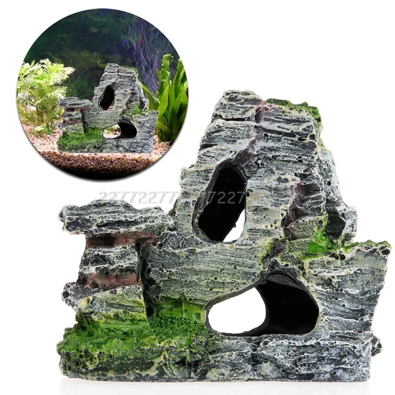 Mountain View Rockery Aquarium - Aquarium Fish Bridge บทวิจารณ์และราคา