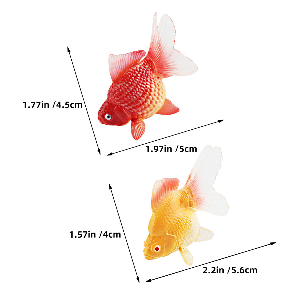 ปลาทองจำลองขนาดเล็ก 3 ตัว ปลาค - Aquarium Fish Small บทวิจารณ์และราคา