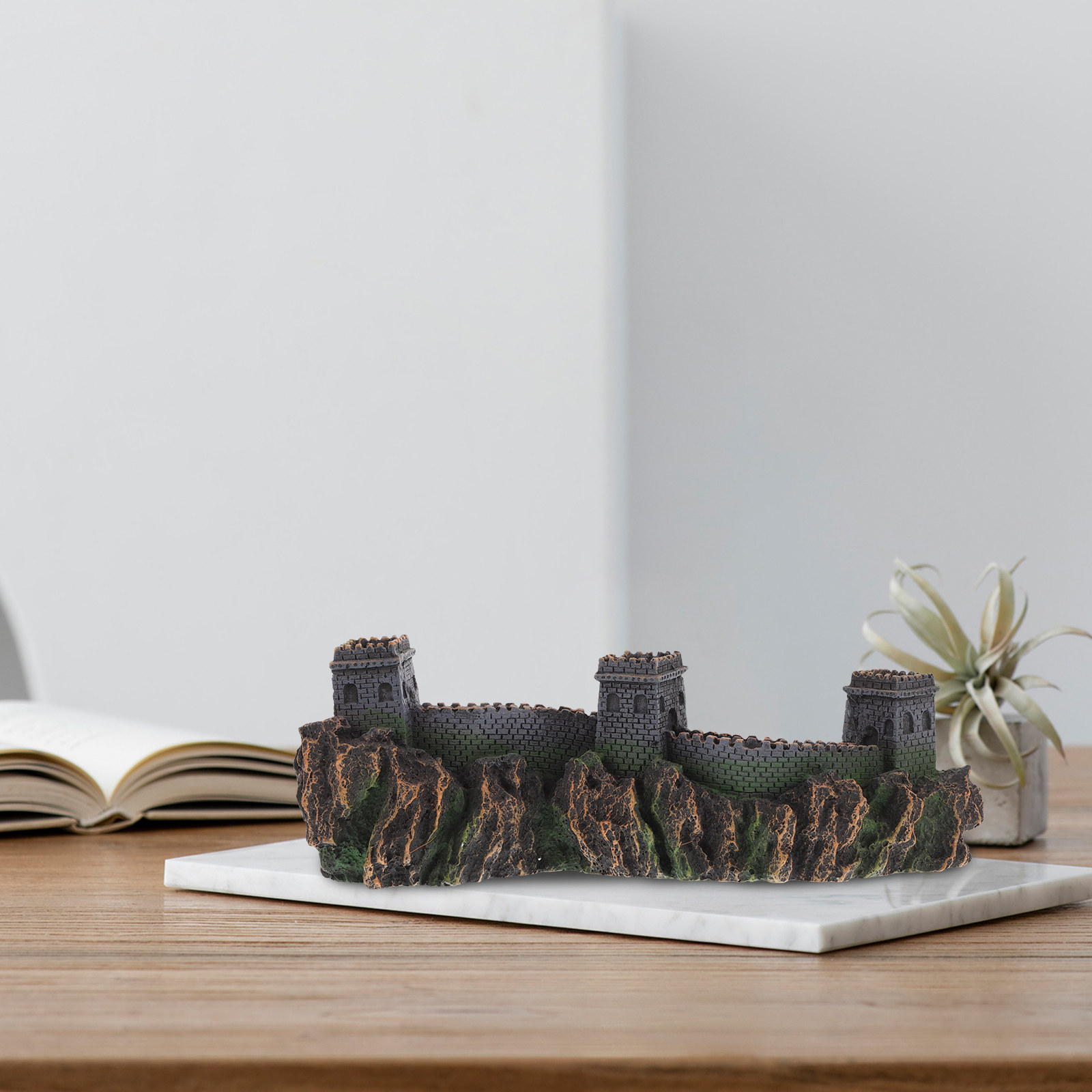 ประติมากรรมจิ๋วสะพานจีน ของตกแ - Aquarium Fish Bridge บทวิจารณ์และราคา