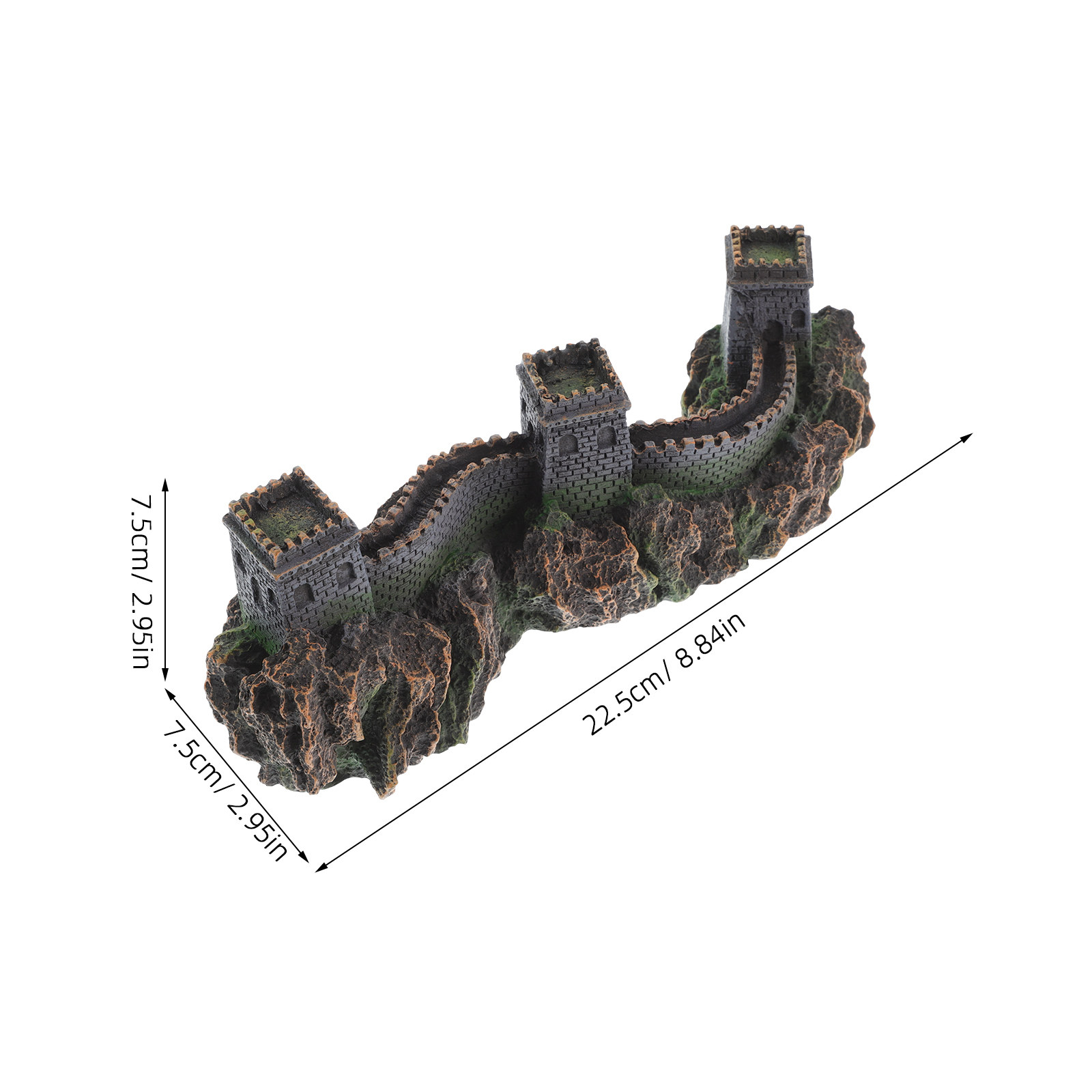 ประติมากรรมจิ๋วสะพานจีน ของตกแ - Aquarium Fish Bridge บทวิจารณ์และราคา