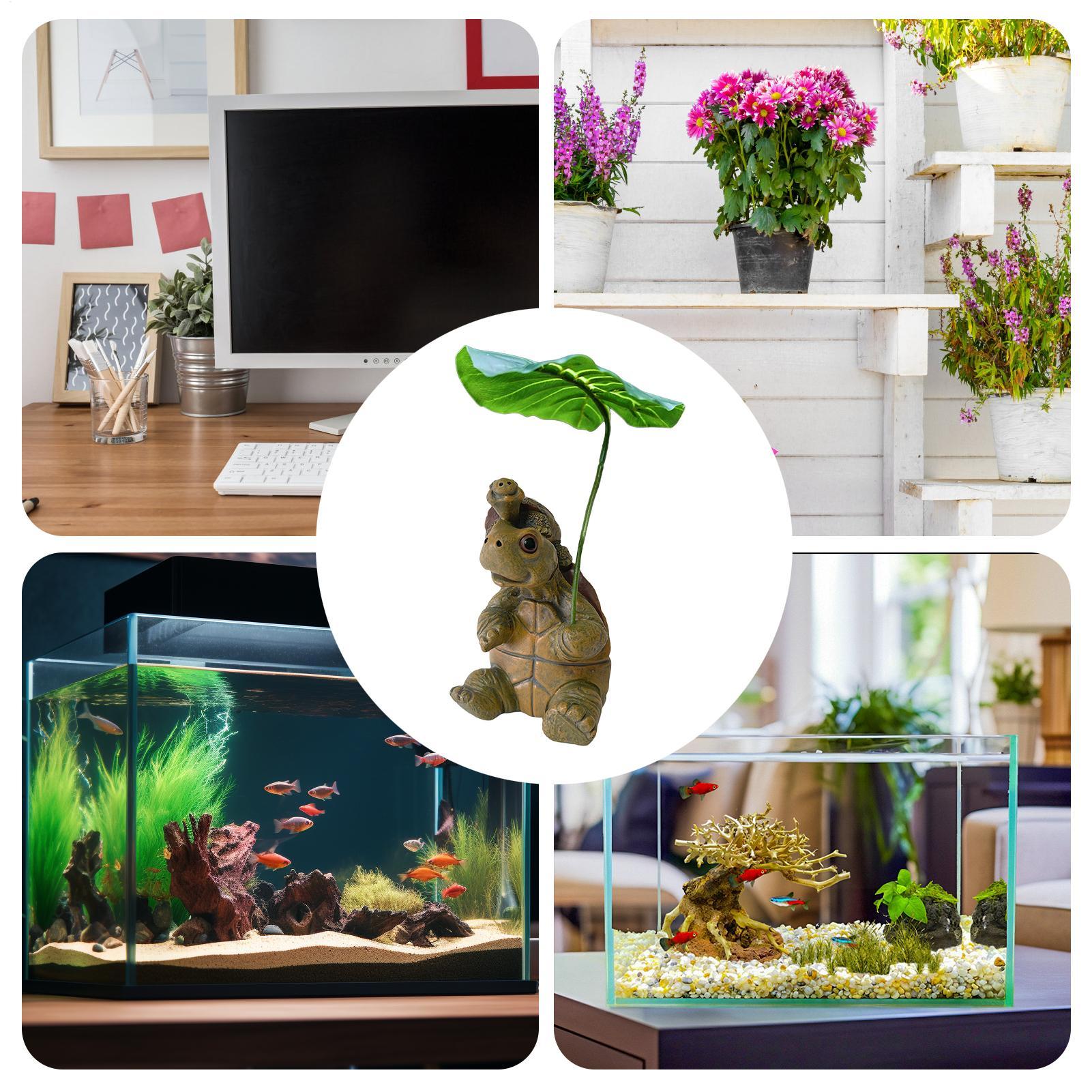 ตุ๊กตาเต่าตกแต่งตู้ปลา รูปปั้น - Aquarium Fish Pot บทวิจารณ์และราคา
