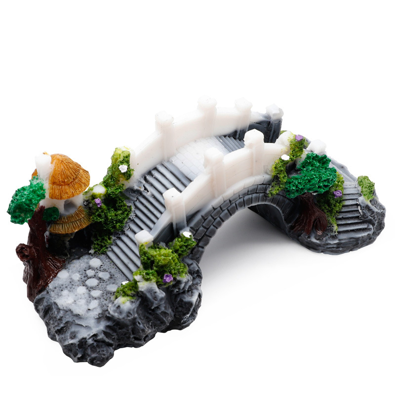 Aquarium Fish Tank ตกแต่ง Vint - Aquarium Fish Bridge บทวิจารณ์และราคา