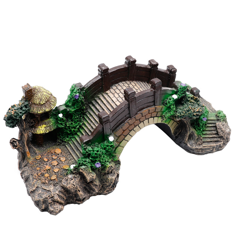 Aquarium Fish Tank ตกแต่ง Vint - Aquarium Fish Bridge บทวิจารณ์และราคา