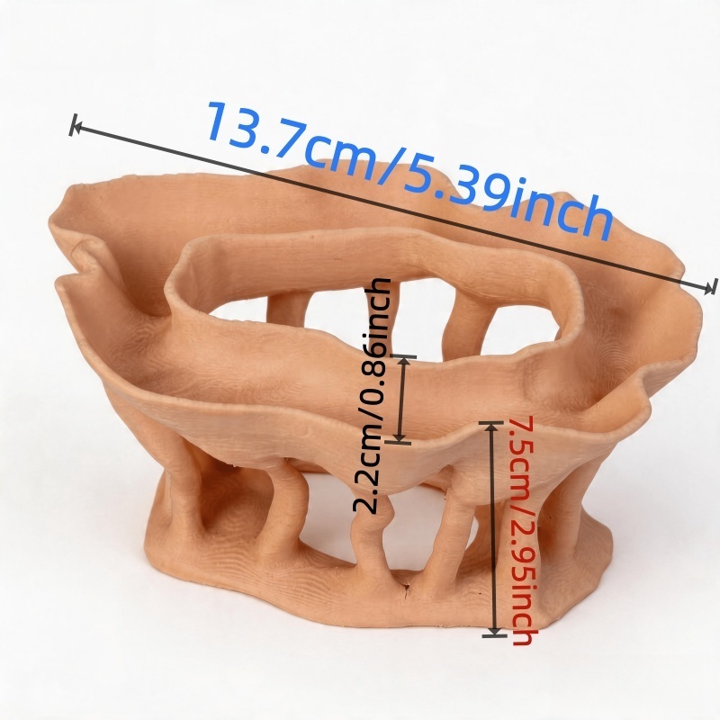 พืชน้ำพิมพ์สามมิติรูปทรงรากไม้ - Aquarium Fish Pot บทวิจารณ์และราคา